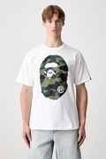 A Bathing Ape 1st Camo Big Ape Head T-shirt bawełniany męski biały 001TEM301015M