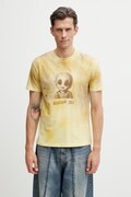 Andersson Bell Alien Machinery T-shirt bawełniany męski zielony atb1583u