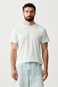 Trussardi T-shirt męski bawełniany turkusowy TRU26MTS01
