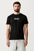Trussardi T-shirt męski bawełniany czarny TRU26MTS01