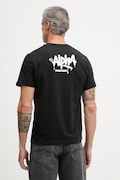 Alpha Industries T-shirt męski bawełniany Signature czarny 266554