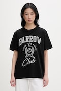 Barrow t-shirt damski bawełniany czarny S6BWUATH019