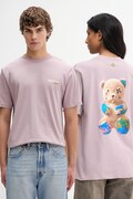 Barrow t-shirt bawełniany kolor różowy z nadrukiem S6BWUATH076