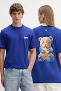 Barrow t-shirt bawełniany kolor granatowy z nadrukiem S6BWUATH076