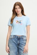 Converse t-shirt bawełniany x HELLO KITTY niebieski CVW5T519