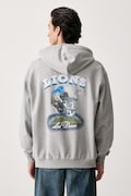 Les Deux bluza z kapturem męska bawełniana Les Deux x Detroit Lions szara 1003226