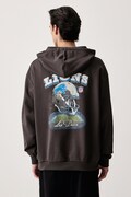 Les Deux bluza z kapturem męska bawełniana Les Deux x Detroit Lions szara 1003226