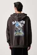 Les Deux bluza z kapturem męska bawełniana Les Deux x Detroit Lions szara 1003226