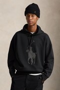 Polo Ralph Lauren bluza z kapturem męska z bawełną czarna 710B32738