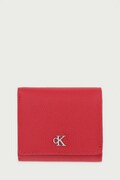 Calvin Klein portfel damski skórzany czerwony LV04F1292G