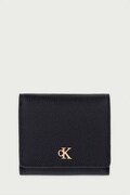 Calvin Klein portfel damski skórzany czarny LV04F1292G