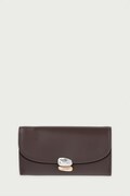 Calvin Klein portfel damski skórzany brązowy LV04F1405G