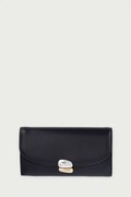 Calvin Klein portfel damski skórzany czarny LV04F1405G