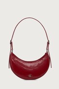 Calvin Klein torebka hobo damska z imitacji skóry bordowa LV04F3860G