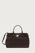 Calvin Klein torebka shopper damska z imitacji skóry brązowa LV04F3866G