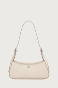 Calvin Klein torebka hobo damska z imitacji skóry beżowa LV04F4114G