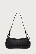 Calvin Klein torebka hobo damska z imitacji skóry czarna LV04F4114G