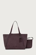 Marc O'Polo torebka shopper damska zamszowa fioletowa 5000016384