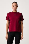 Calvin Klein T-shirt damski bawełniany bordowy LV044J800G