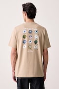 Les Deux T-shirt męski bawełniany Les Deux x Detroit Lions beżowy 1003221
