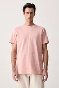 Les Deux T-shirt męski bawełniany różowy 1002707