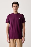Les Deux T-shirt męski bawełniany fioletowy 1002707