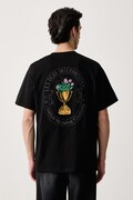Les Deux T-shirt męski bawełniany czarny 1002753
