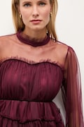 Answear.LAB bluza culoarea bordo, neted