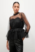 Answear.LAB bluza culoarea negru, neted