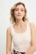 Answear Lab bluza culoarea bej, neted