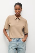 Answear.LAB polo kolor beżowy