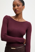 Answear.LAB longsleeve culoarea bordo