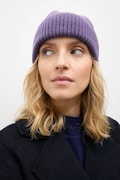 Answear.LAB czapka wełniana kolor fioletowy