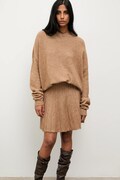 Answear.LAB sweter i spódnica damski kolor beżowy