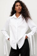 Сорочка Answear.LAB колір білий relaxed класичний комір