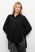 Košile Answear.LAB dámská, černá barva, relaxed, s klasickým límcem