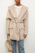 Answear.LAB palton de lana culoarea bej