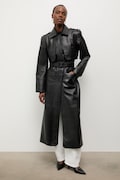 Answear.LAB trenci pentru femei, din piele ICON Unscripted Collection negru