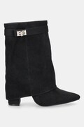 Answear.LAB botine culoarea negru, cu toc drept, izolare usoara