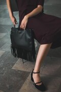Answear.LAB czółenka zamszowe kolor czarny