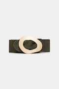 Answear Lab curea din piele intoarsa culoarea verde