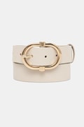 Answear Lab curea de piele culoarea bej