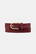 Answear.LAB curea din piele intoarsa culoarea bordo