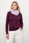 Answear.LAB komin z wełną merino damski kolor fioletowy gładki