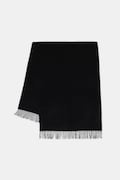Answear.LAB sal de lana culoarea negru, neted