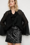 Answear.LAB fusta culoarea negru, mini, evazati