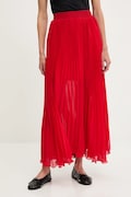 Sukně Answear.LAB červená barva, maxi, áčková