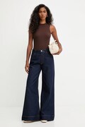 Answear.LAB Jeansy wide leg damskie granatowe