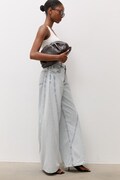Answear.LAB jeansy wide leg damskie niebieskie