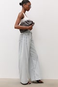 Answear.LAB jeansy wide leg damskie niebieskie